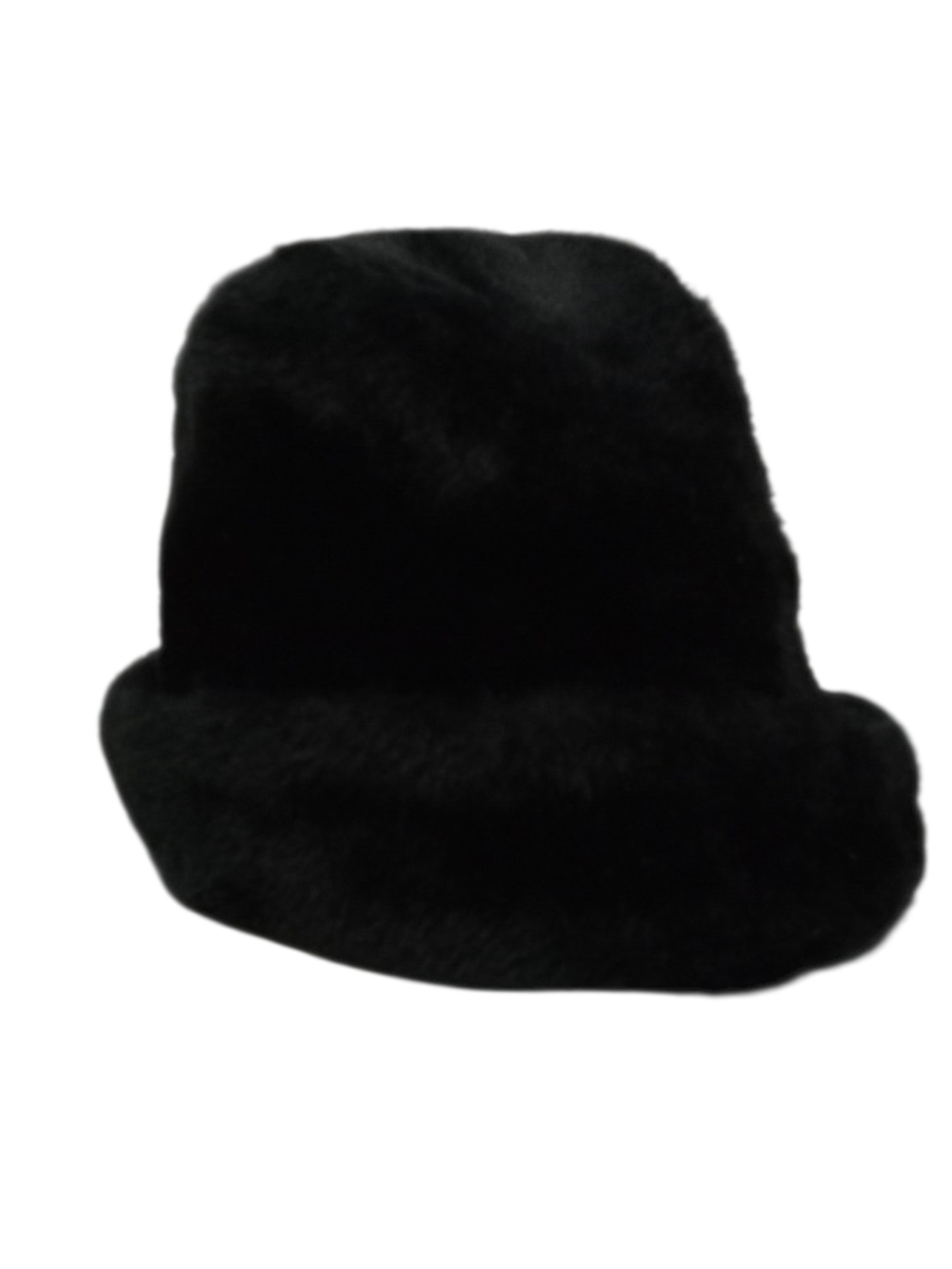 Vintage Mens Black Hat United Hatters Cap Millinery Workers Union Faux Fur